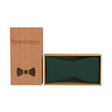 Fly & Dapper Self Bow Tie - Classic Formal Bow Tie for Men - Premium Tux Bowtie - Universal Size, Adjustable Length for Extreme Comfort - Self Tied Bow Tie