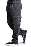 G-Style USA Men's Solid Fleece Cargo Pants