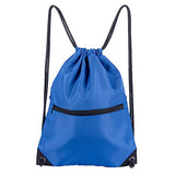 HOLYLUCK Men & Women Sport Gym Sack Drawstring Backpack Bag (White, Purple, Burgundy,Black,Navy Blue,Red,Blue)