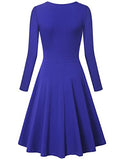 Laksmi Women's Long Sleeve Elegant Vintage A Line Dress