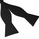 Fly & Dapper Self Bow Tie - Classic Formal Bow Tie for Men - Premium Tux Bowtie - Universal Size, Adjustable Length for Extreme Comfort - Self Tied Bow Tie