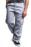 G-Style USA Men's Solid Fleece Cargo Pants