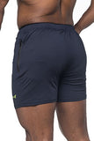 Jed North Men's Fitted Shorts Bodybuilding Workout Gym Running Tight Lifting Shorts