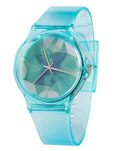 Tonnier Watches Resin Super Soft Band Student Watches for Teenagers Young Girls Starry