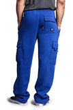 G-Style USA Men's Solid Fleece Cargo Pants
