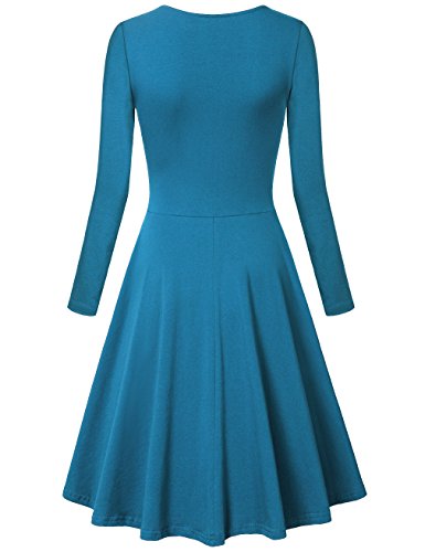 Laksmi Women's Long Sleeve Elegant Vintage A Line Dress