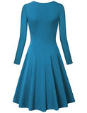 Laksmi Women's Long Sleeve Elegant Vintage A Line Dress