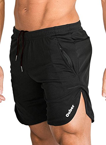 Ouber Men's Bodybuilding Lifting Gym Workout Sweat Shorts