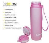Premium Sports Water Bottle With Leak Proof Flip Top Lid - Eco Friendly & BPA Free Tritan Plastic - Must Have For The Gym, Yoga, Running, Outdoors, Cycling, and Camping - By Brimma