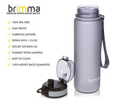 Premium Sports Water Bottle With Leak Proof Flip Top Lid - Eco Friendly & BPA Free Tritan Plastic - Must Have For The Gym, Yoga, Running, Outdoors, Cycling, and Camping - By Brimma