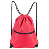 HOLYLUCK Men & Women Sport Gym Sack Drawstring Backpack Bag (White, Purple, Burgundy,Black,Navy Blue,Red,Blue)
