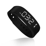 Smart Wristband Non-Bluetooth Pedometer Bracelet Fitness Tracker Smart Watch with Step Calories Counter Distance Time / Date (Simple,No app,No Phone need) for Walking Running
