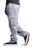 G-Style USA Men's Solid Fleece Cargo Pants