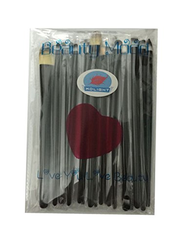 KOLIGHT 20 Pcs Pro Makeup Set Powder Face Foundation Eye shadow Eyeliner Lip Cosmetic Brushes