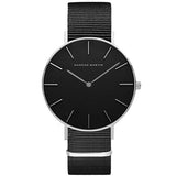 WYTong Wacth,Hannah Martin 1.57in Diameter Stainless Steel Dial,10.23in Luxury PU Leather Watchband Men's Quartz Sport Wrist Watch,Not Water Resistant
