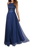 Viwenni Women's Vintage Lace Evening Party Wedding Long Dress