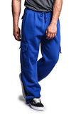 G-Style USA Men's Solid Fleece Cargo Pants