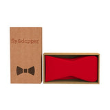 Fly & Dapper Self Bow Tie - Classic Formal Bow Tie for Men - Premium Tux Bowtie - Universal Size, Adjustable Length for Extreme Comfort - Self Tied Bow Tie