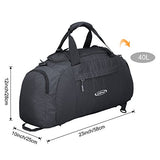 G4Free 3-Way Travel Duffel Backpack Luggage Gym Sports Bag with Shoe Compartment