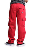 G-Style USA Men's Solid Fleece Cargo Pants