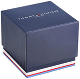Tommy Hilfiger Men's Quartz Resin and Leather Casual Watch, Color:Black (Model: 1791345)