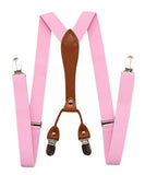 JAIFEI Suspenders & Bowtie Set- Men's Elastic X Band Suspenders + Bowtie For Wedding, Formal Events