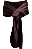 Meet Edge Women's Satin Shawl Wrap For Evening/Wedding Party