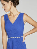 The Cambridge Collection Women's Chiffon Gown with Beaded Waistline