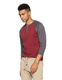Rebel Canyon Young Men's Long Sleeve Cotton Baseball Henley Top