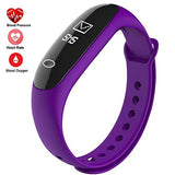 Smart Wristband Non-Bluetooth Pedometer Bracelet Fitness Tracker Smart Watch with Step Calories Counter Distance Time / Date (Simple,No app,No Phone need) for Walking Running