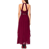 Noctflos Chiffon Elegant Maxi Cocktail Evening Dress For Women Party Wedding