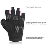 Trideer Womens Weight Lifting Gloves For Callus And Blister Protection, Breathable & Anti-slip, Padded Gym Gloves For Powerlifting, Cross Training - Available in Black, Pink, Purple (Pair)