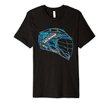 Lacrosse Helmet LAX Word Cloud T-Shirt
