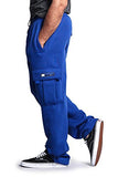 G-Style USA Men's Solid Fleece Cargo Pants