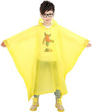 Solid Color Hooded Raincoat Poncho for Boys and Girls in outdoors