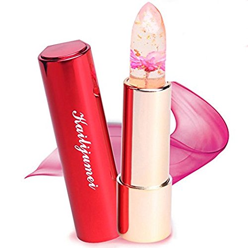 Pro Kailijumei Flower Jelly Lipstick Moisturizer Long Lasting Nutritious Lip Balm Lips Magic Color Temperature Change with Mirror