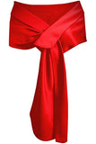 Meet Edge Women's Satin Shawl Wrap For Evening/Wedding Party
