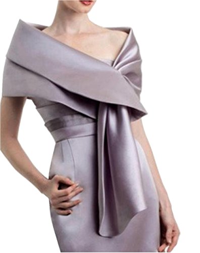 Meet Edge Women's Satin Shawl Wrap For Evening/Wedding Party