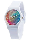 Tonnier Watches Resin Super Soft Band Student Watches for Teenagers Young Girls Starry