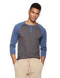 Rebel Canyon Young Men's Long Sleeve Cotton Baseball Henley Top