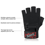 Trideer Workout Gloves, Full Palm Protection & Extra Grip, Gym Gloves for Weight Lifting, Training, Fitness, Exercise (Men & Women)