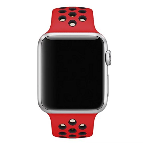 MOSKO Sport Band For Apple Watch 38mm 42mm,Soft Silicone Strap Replacement Wristbands For Apple Watch Sport Series 3 Series 2 Series 1