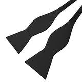 Fly & Dapper Self Bow Tie - Classic Formal Bow Tie for Men - Premium Tux Bowtie - Universal Size, Adjustable Length for Extreme Comfort - Self Tied Bow Tie