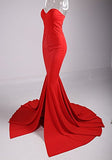 Missord Strapless Asymmetric Slit Front wedding evening party Maxi Dress