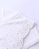 Lalagen Women's Short Sleeve Rhinestone Plus Size Long Cocktail Evening Dress