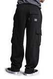 G-Style USA Men's Solid Fleece Cargo Pants