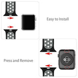 MOSKO Sport Band For Apple Watch 38mm 42mm,Soft Silicone Strap Replacement Wristbands For Apple Watch Sport Series 3 Series 2 Series 1