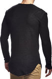 Leif Nelson Men's Oversized Long Sleeve T-Shirt Sweatshirt LN6323