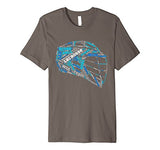 Lacrosse Helmet LAX Word Cloud T-Shirt