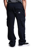 G-Style USA Men's Solid Fleece Cargo Pants